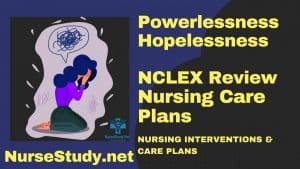 powerlessness nursing diagnosis