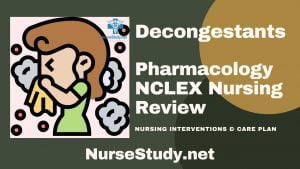 decongestant nursing considerations