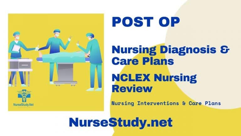 Post Operative Nursing Diagnosis & Care Plan - NurseStudy.Net