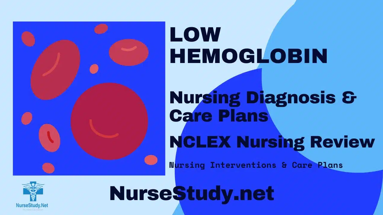 nursing diagnosis for low hemoglobin