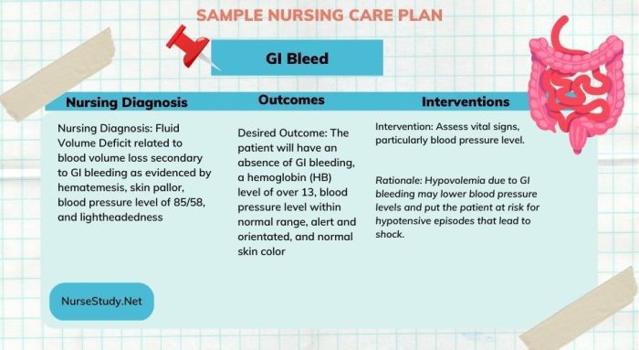 GI Bleed Nursing Diagnosis